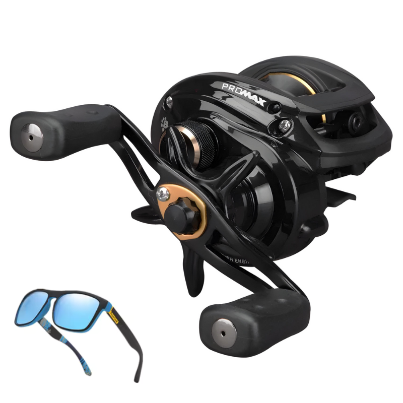 Carretilha Abu Garcia ProMax 3 Drag de 8kg + Óculos De Sol Polarizado Grátis