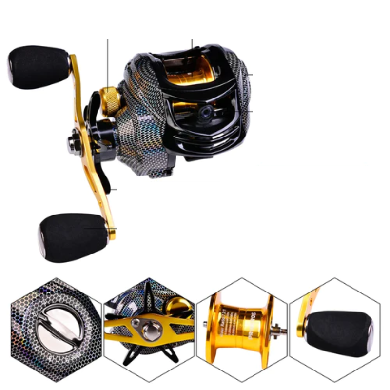 Kit Pesca Carretilha Completo - Proberos + Iscas Artificias