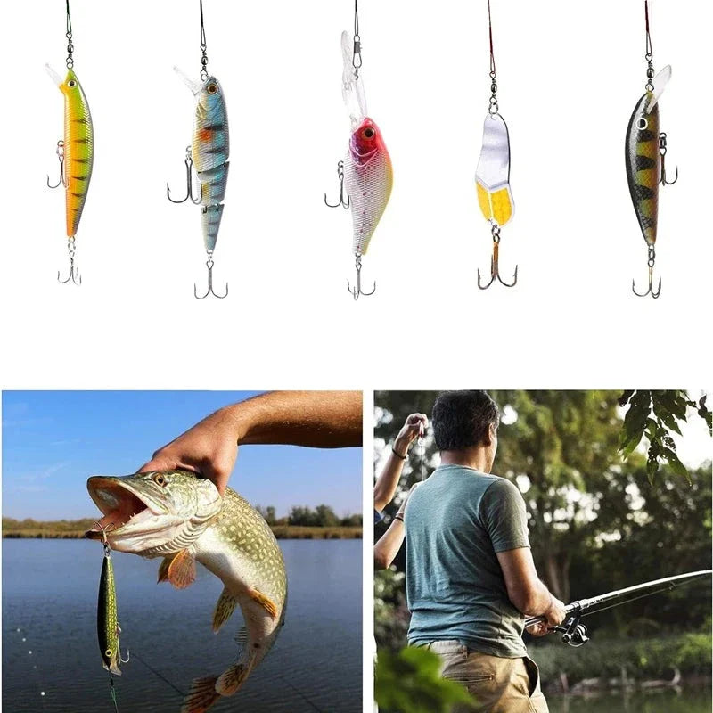 Chicote Castor Anti Mordida Aço Inoxidável 15cm A 30cm para pesca