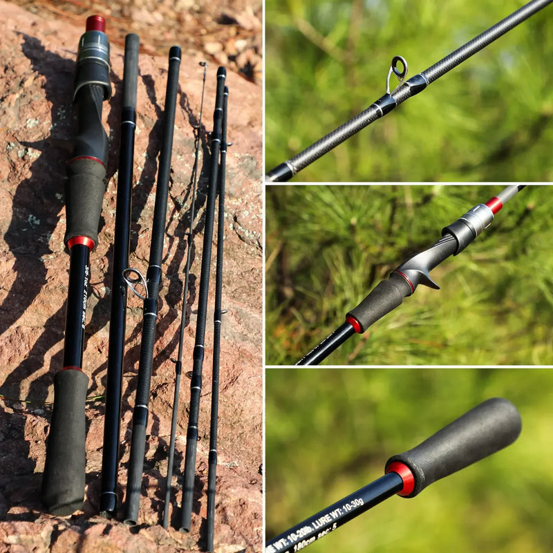 Kit Pesca Carretilha Completo + Vara, Isca e Linha