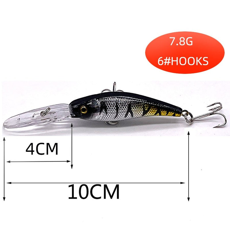 Conjunto 5 Iscas JerkBait  - 5 a 11cm - 4 a 12g - Meia Água/Fundo/Superfície