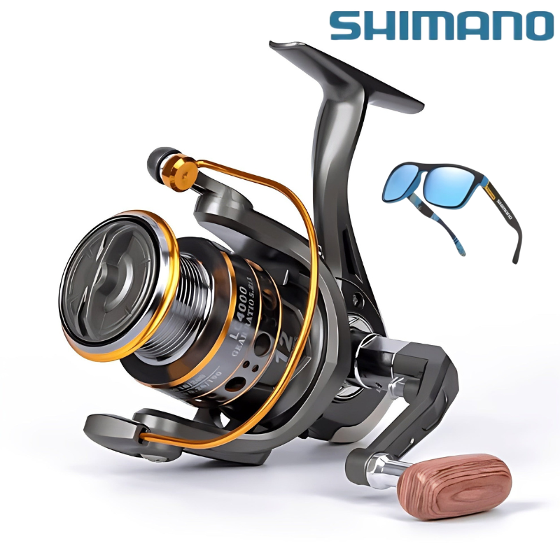 Molinete Shimano 12 Rolamentos Com Drag de Até 10 kg Força de Travagem Forte